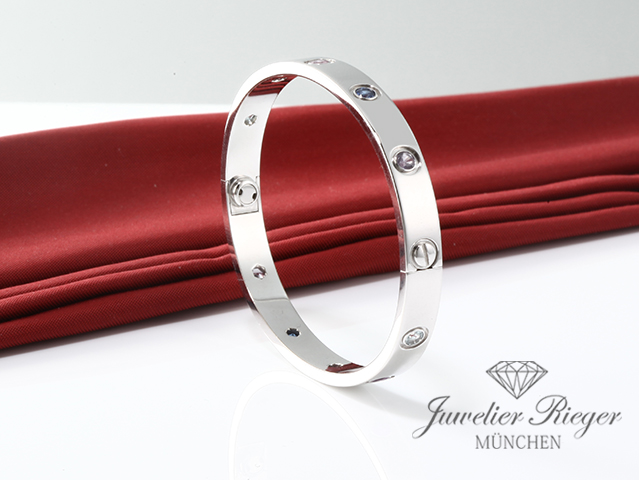 Bild 3 der Galerie: Cartier Armreif Love Weissgold 750 Größe 16 Multicolor Gold Damen Armband