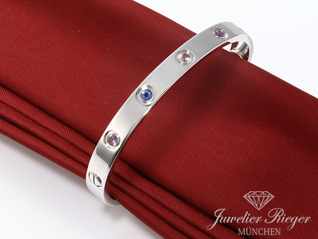 Bild 1 der Galerie: Cartier Armreif Love Weissgold 750 Größe 16 Multicolor Gold Damen Armband