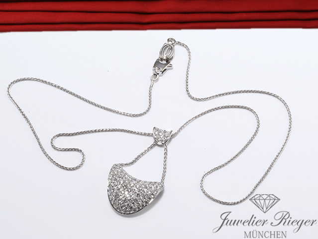 Bild 3 der Galerie: Damiani Collier Diamanten ca. 1,4 ct. Brillanten Weissgold 750 Kette Gold