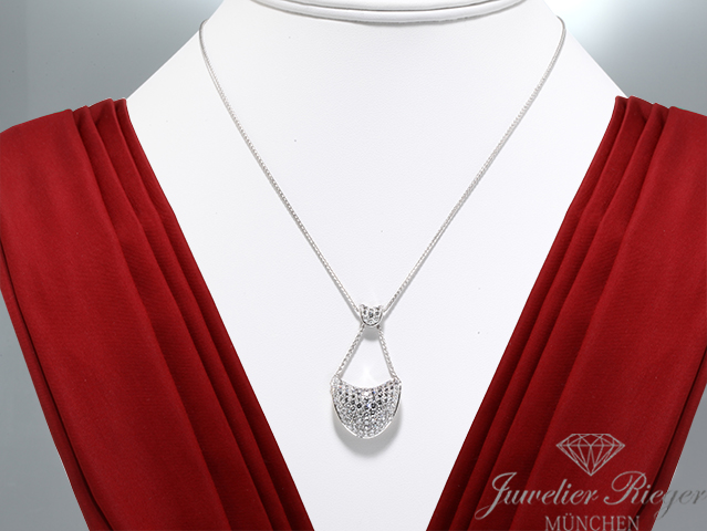 Bild 5 der Galerie: Damiani Collier Diamanten ca. 1,4 ct. Brillanten Weissgold 750 Kette Gold