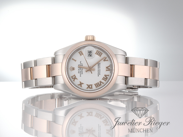 Bild 3 der Galerie: Rolex Lady Datejust 26 mm 179161 2010 Edelstahl Roségold 750 Automatik Gold