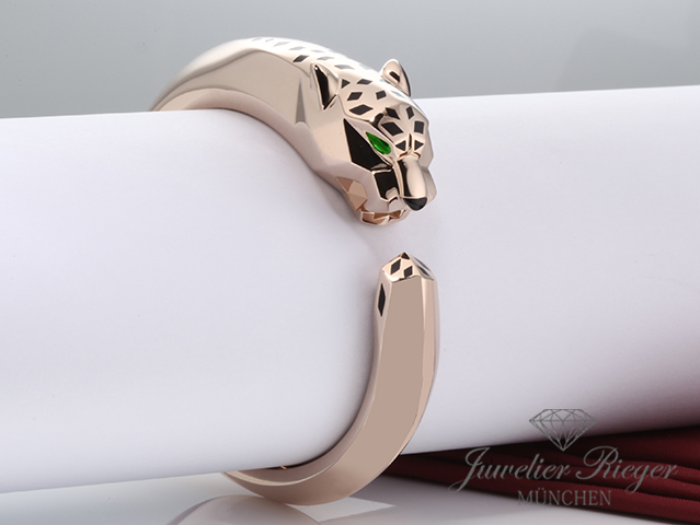 Bild 1 der Galerie: Cartier Armreif Panthere de Cartier Rosegold 750 Größe 18 2017 Gold Bangle