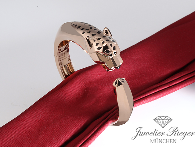 Bild 2 der Galerie: Cartier Armreif Panthere de Cartier Rosegold 750 Größe 18 2017 Gold Bangle