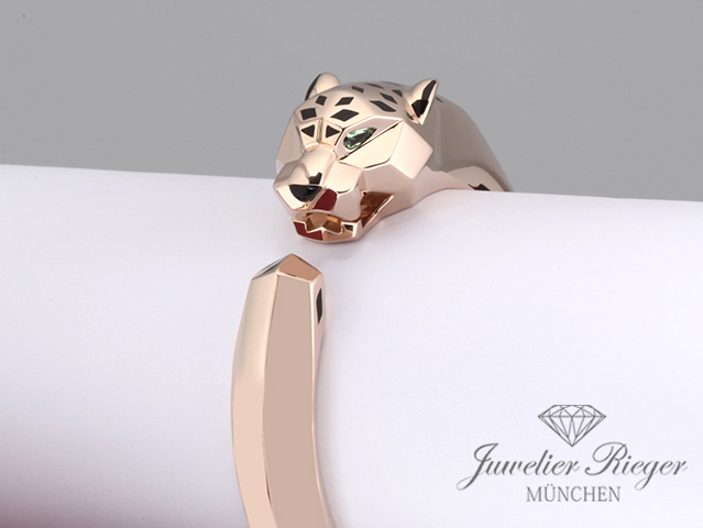 Bild 5 der Galerie: Cartier Armreif Panthere de Cartier Rosegold 750 Größe 18 2017 Gold Bangle