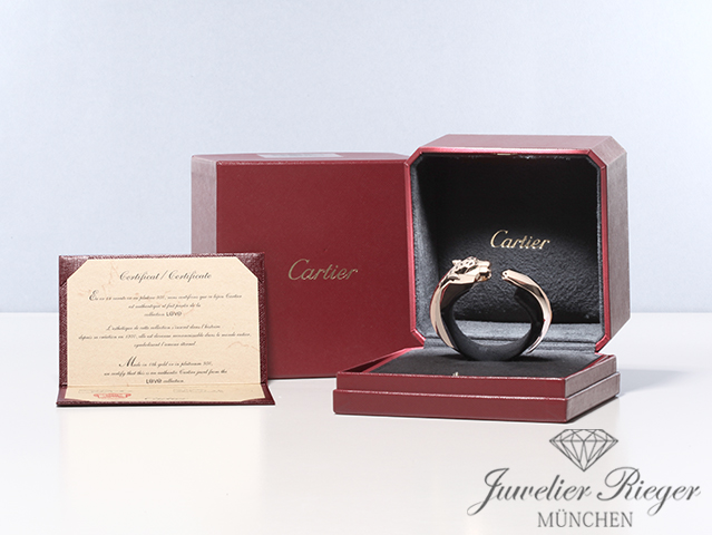 Bild 8 der Galerie: Cartier Armreif Panthere de Cartier Rosegold 750 Größe 18 2017 Gold Bangle