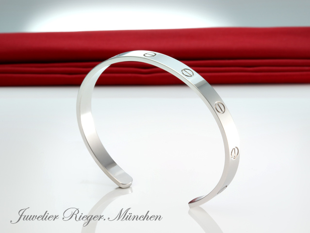 Bild 1 der Galerie: Cartier Armreif Love Offen Weissgold 750 Größe 16 Alter 2014 Gold Armband