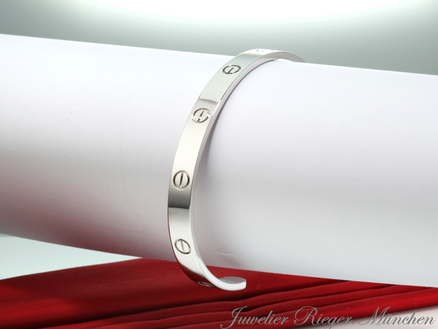Bild 3 der Galerie: Cartier Armreif Love Offen Weissgold 750 Größe 16 Alter 2014 Gold Armband