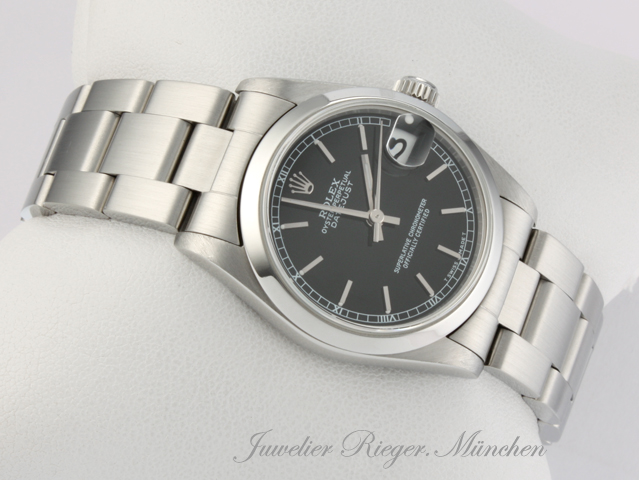 Bild 3 der Galerie: Rolex Medium Datejust 31 mm 1998 Edelstahl Automatik Damenuhr Stahl