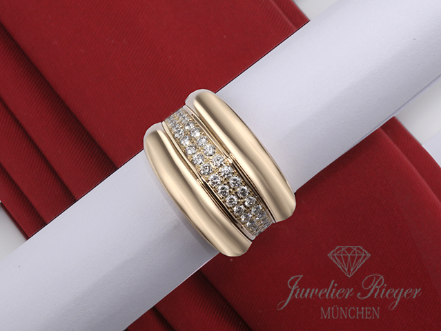 Bild 2 der Galerie: Chopard Ring La Strada Gelbgold 750 Diamanten Brillanten Gr. 56 Schmuck Gold