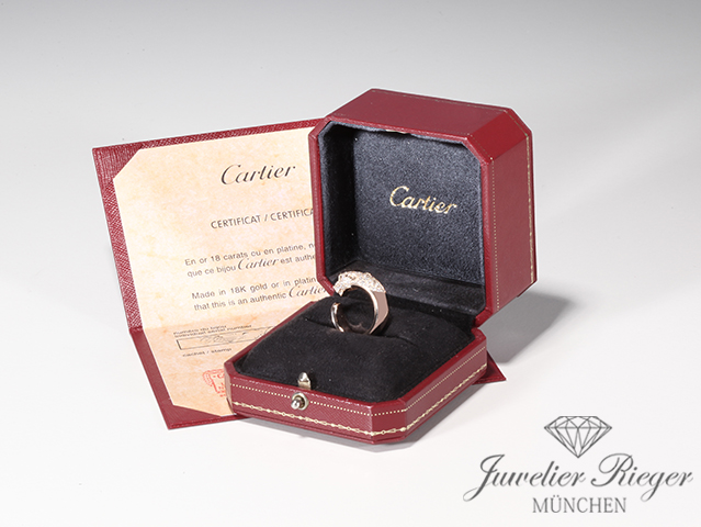 Bild 6 der Galerie: Cartier Ring Panthere Mittleres Modell Roségold 750 Diamanten Größe 52 N4742252