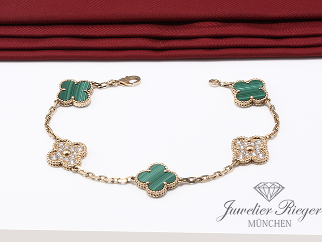 Bild 2 der Galerie: Van Cleef & Arpels Armband Vintage Alhambra Gelbgold 750 Diamanten VCARO7GQ00
