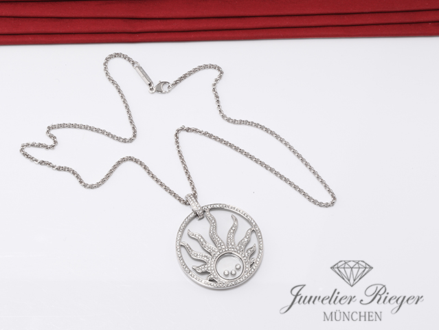 Bild 4 der Galerie: Chopard Collier Happy Sun Diamonds Weissgold 750 796571 Diamanten Gold