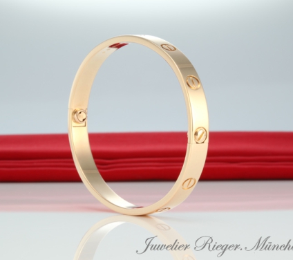 . Cartier Armreif Love Roségold 750 Größe 21 2016 Gold Herren Armband