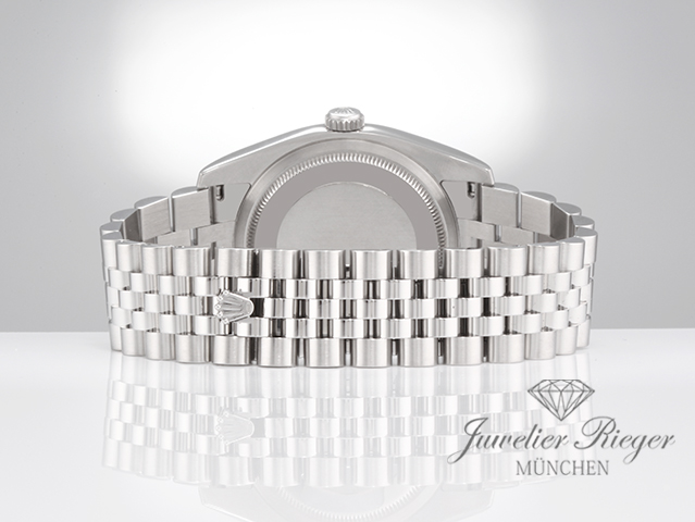 Bild 6 der Galerie: Rolex Datejust 36 mm 116234 Stahl Weissgold 750 Cacholong Diamanten Automatik
