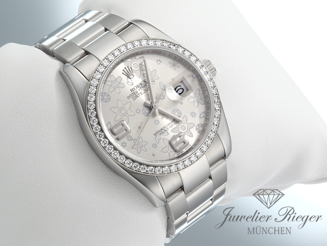 Bild 2 der Galerie: Rolex Datejust 36 mm 116244 Stahl Weissgold 750 Diamanten Automatik Gold