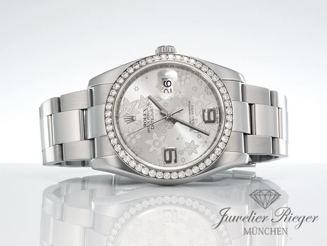Bild 4 der Galerie: Rolex Datejust 36 mm 116244 Stahl Weissgold 750 Diamanten Automatik Gold