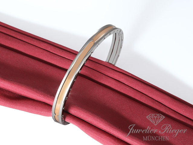 Bild 2 der Galerie: Bvlgari Armreif Offen B-Zero 1 Gr M Edelstahl & Rosegold 750 Bulgari