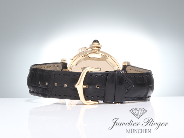 Bild 6 der Galerie: Cartier Pasha 35 mm Gelbgold 750 1998 W3013456 Automatik Leder Damen Herren Gold