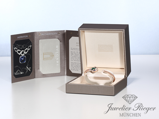 Bild 5 der Galerie: Bulgari Armreif Serpenti Seduttori Rosegold 750 Diamanten 2022 Gr M 356196 Gold