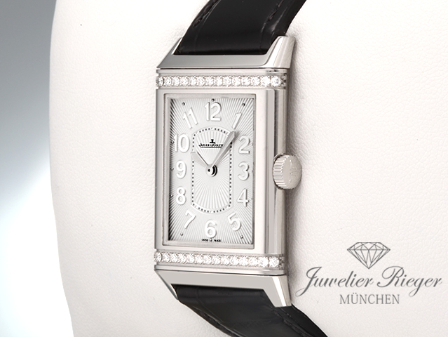 Bild 2 der Galerie: Jaeger Le Coultre Grande Reverso Lady Ultra Thin 268.8.86 Edelstahl Diamanten