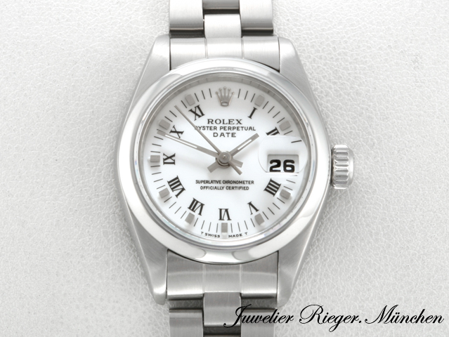 Bild 1 der Galerie: Rolex Lady Date 26 mm 69160 1995 Edelstahl Automatik Damen Damenuhr Stahl