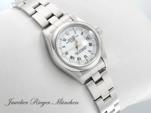 Bild 3 der Galerie: Rolex Lady Date 26 mm 69160 1995 Edelstahl Automatik Damen Damenuhr Stahl