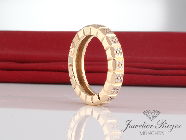 Bild 4 der Galerie: Chopard Ring Ice Cube Gelbgold 750 Diamanten Brillanten Gr. 53 82/6815 Gold