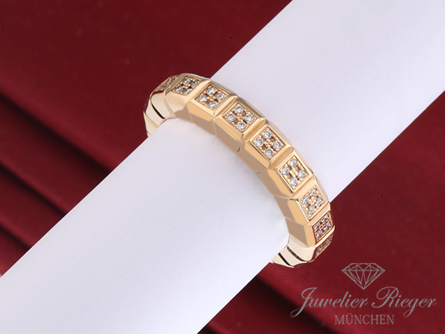 Bild 2 der Galerie: Chopard Ring Ice Cube Gelbgold 750 Diamanten Brillanten Gr. 53 82/6815 Gold
