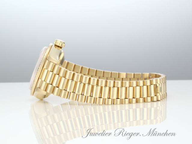 Bild 5 der Galerie: Rolex Lady Datejust Gelbgold 750 Diamanten Brillanten Automatik Gold Damen