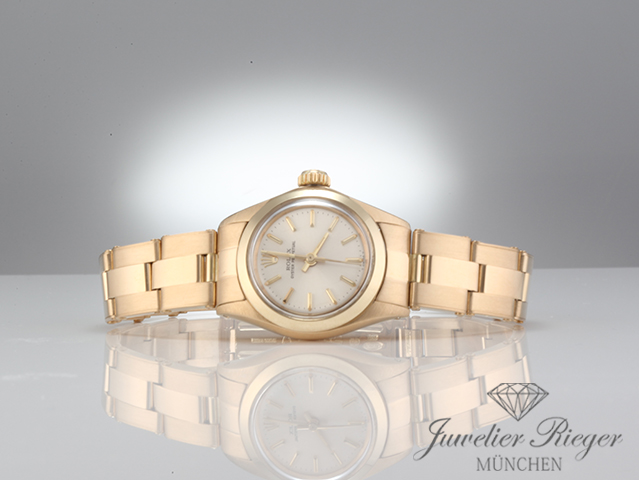 Bild 4 der Galerie: Rolex Lady Oyster Perpetual Gelbgold 750 Automatik Damenuhr Gold Datejust
