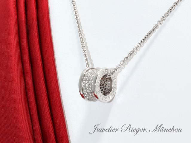 Produktbild eines Schmuckstücks. Bulgari Collier B-Zero 1 Weissgold 750 Diamanten Brillanten 346167 Gold