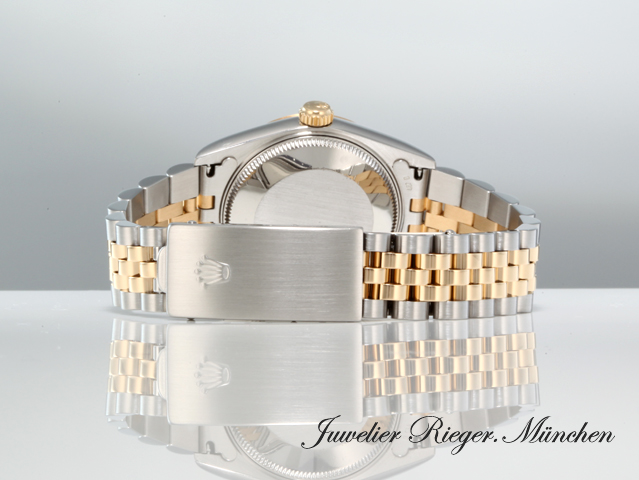 Bild 5 der Galerie: Rolex Medium Datejust Stahl Gelbgold 750 1999 Diamanten Automatik Gold Stahl
