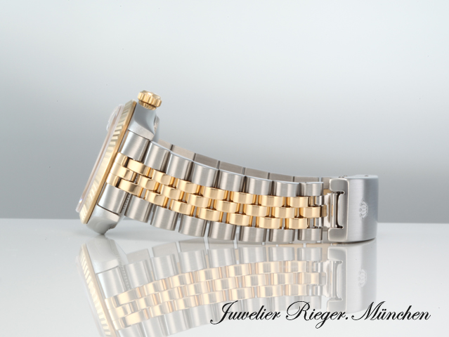 Bild 4 der Galerie: Rolex Medium Datejust Stahl Gelbgold 750 1999 Diamanten Automatik Gold Stahl
