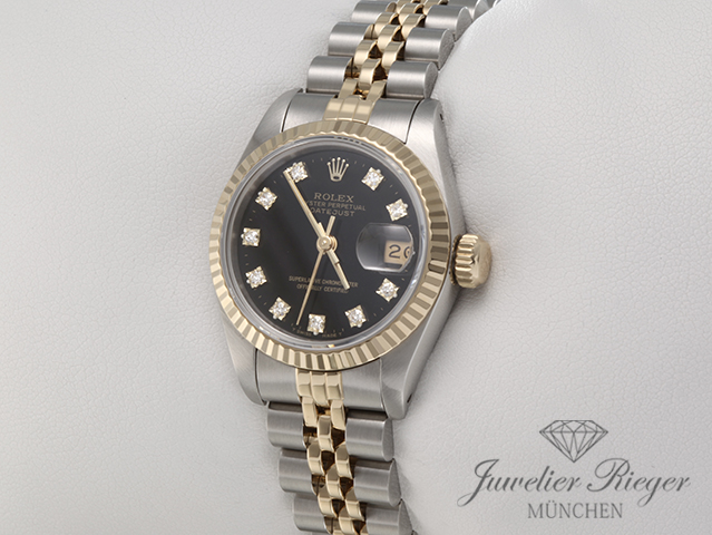 Bild 2 der Galerie: Rolex Lady Datejust Edelstahl Gelbgold 750 Diamanten Automatik Gold Stahl