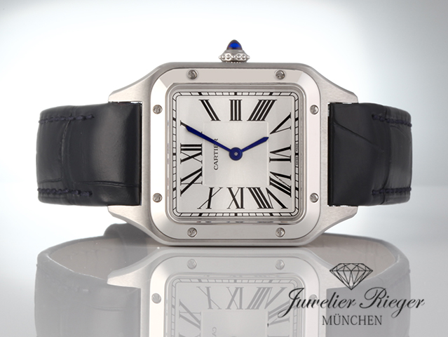 Bild 4 der Galerie: Ungetragen Cartier Santos Dumont kleines Modell Edelstahl WSSA0086 2026 Stahl