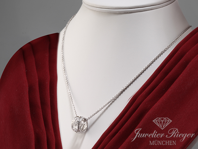 Bild 3 der Galerie: Bulgari Collier Parentesi Weissgold 750 Diamanten Brillanten Gold Kette