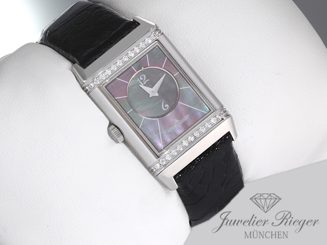 Bild 2 der Galerie: Jaeger Le Coultre Reverso Classic Duetto Medium 212.8.D4 Stahl Perlmutt Diamant