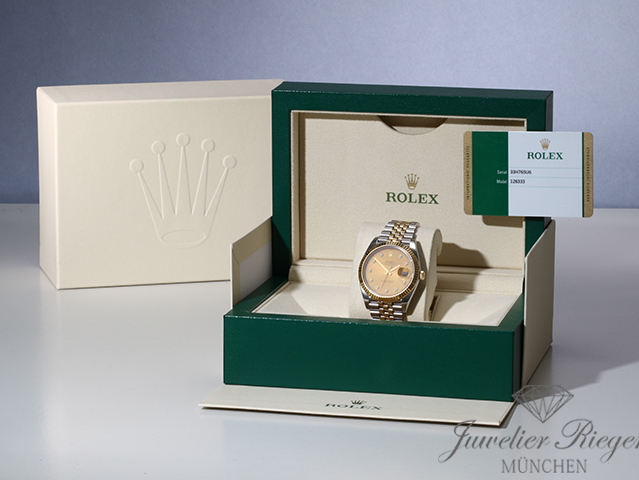 Bild 8 der Galerie: Rolex Datejust 41 126333 Edelstahl Gelbgold 750 Diamanten Automatik Gold