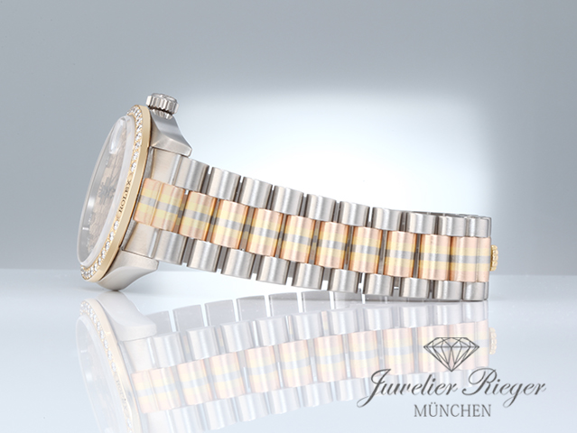 Bild 5 der Galerie: Rolex Medium Datejust 31 Tridor 750 Gelbgold Weissgold Rosegold Diamanten Gold