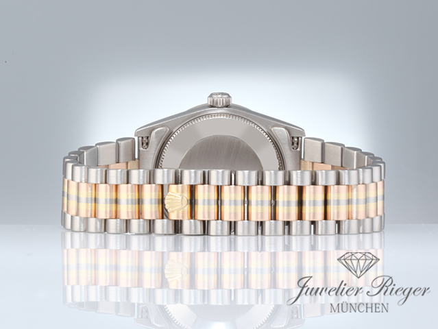 Bild 6 der Galerie: Rolex Medium Datejust 31 Tridor 750 Gelbgold Weissgold Rosegold Diamanten Gold