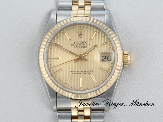 Bild 1 der Galerie: Rolex Medium Datejust 31 mm 68273 Edelstahl Gelbgold 750 Automatik Gold