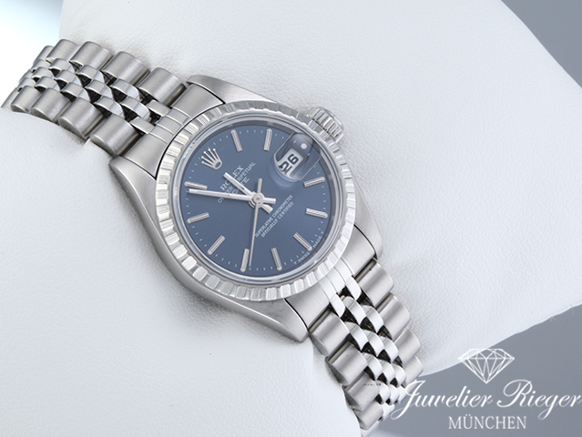Bild 3 der Galerie: Rolex Lady Date 26 mm 2002 Edelstahl Damen Automatik Stahl