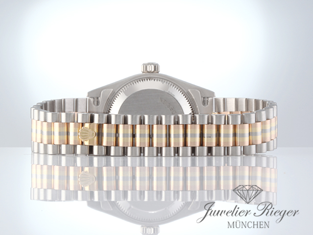 Bild 7 der Galerie: Rolex Lady Datejust 26 mm Tridor 750 Gelbgold Weissgold Rosegold Automatik Gold
