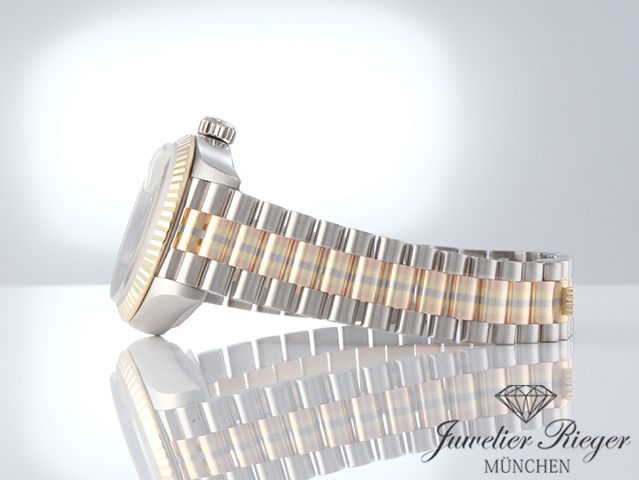 Bild 5 der Galerie: Rolex Lady Datejust 26 mm Tridor 750 Gelbgold Weissgold Rosegold Automatik Gold