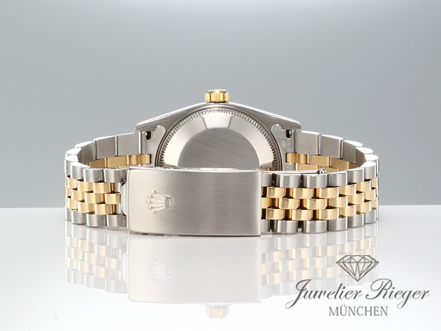 Bild 6 der Galerie: Rolex Medium Datejust Stahl Gelbgold 750 Diamanten Automatik Gold Stahl