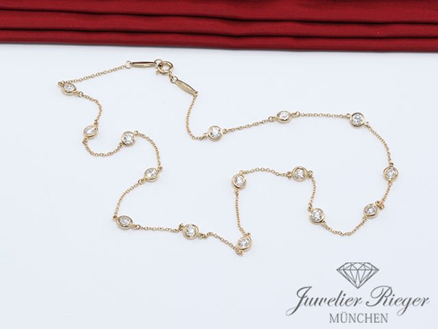 Bild 5 der Galerie: Tiffany & Co. Collier Elsa Peretti Diamonds by the Yard 15 Diamanten: ca. 3 ct.