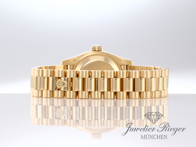 Bild 6 der Galerie: Rolex Lady Datejust 179138 2005 Gelbgold 750 Diamanten Automatik Gold