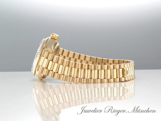 Bild 5 der Galerie: Rolex Lady Datejust Gelbgold 750 Diamanten Rubine Automatik Gold Damen