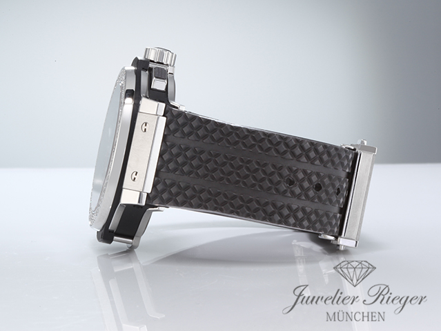 Bild 5 der Galerie: Hublot Big Bang 41 mm 2018 Chronograph 341.SX.130.RX.114 Edelstahl Diamanten