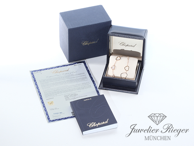 Bild 5 der Galerie: Chopard Armband Happy Hearts Rosegold 750 Diamanten Gr 20 cm 857482 2021 Gold